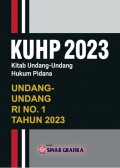 Kuhp 2023 kitab undang-undang hukum pidana undang-undang RI No.1 tahun 2023